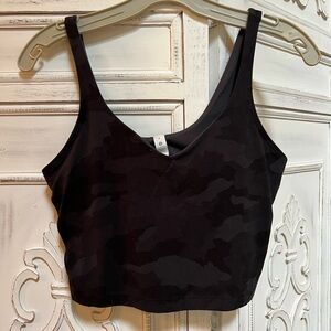 Lululemon Black Camo Align Tank Crop Top